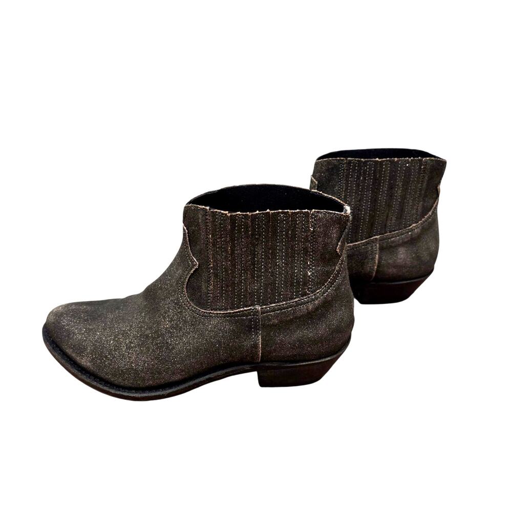 Golden Goose Deluxe Brand Crosby Brown Glitter Ankle Boots Size EU 38.5 Italy